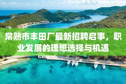 常熟市豐田廠最新招聘啟事，職業(yè)發(fā)展的理想選擇與機遇