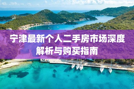 寧津最新個人二手房市場深度解析與購買指南
