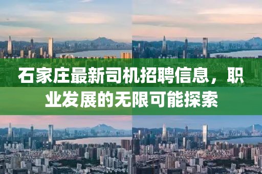 石家莊最新司機(jī)招聘信息，職業(yè)發(fā)展的無限可能探索