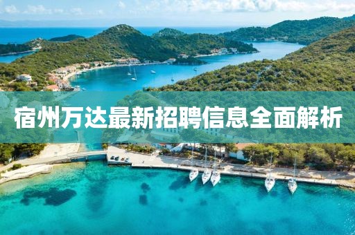 宿州萬達(dá)最新招聘信息全面解析