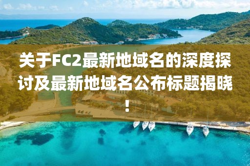 關(guān)于FC2最新地域名的深度探討及最新地域名公布標(biāo)題揭曉！