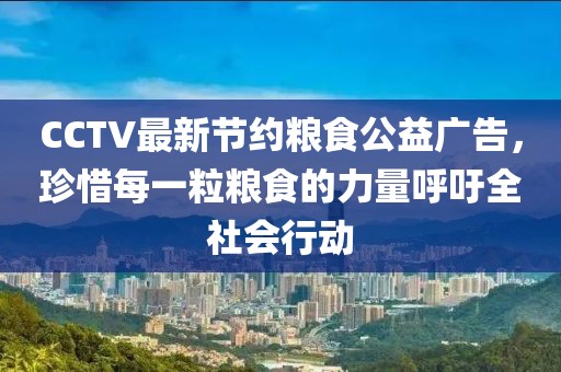 CCTV最新節(jié)約糧食公益廣告，珍惜每一粒糧食的力量呼吁全社會(huì)行動(dòng)