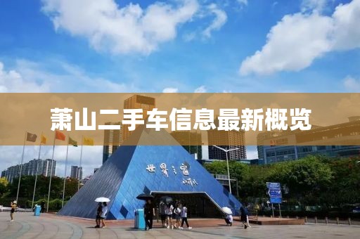 蕭山二手車信息最新概覽