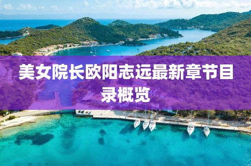 美女院長(zhǎng)歐陽(yáng)志遠(yuǎn)最新章節(jié)目錄概覽