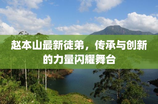 趙本山最新徒弟，傳承與創(chuàng)新的力量閃耀舞臺