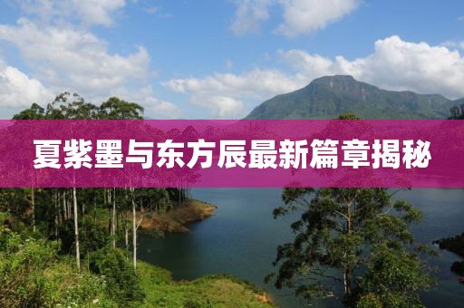 夏紫墨與東方辰最新篇章揭秘