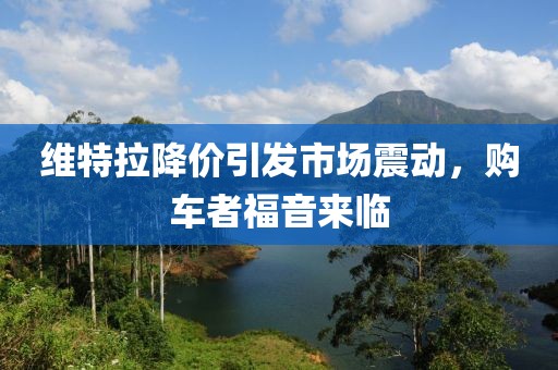 維特拉降價(jià)引發(fā)市場(chǎng)震動(dòng)，購(gòu)車者福音來(lái)臨